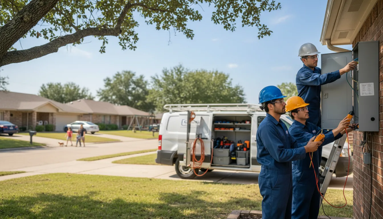 Certified electrician providing emergency electrical services in Couderay, WI